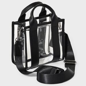Mini Tote Crossbody NWT Wild Fable Clear gift Game purse Day bag adjustable
